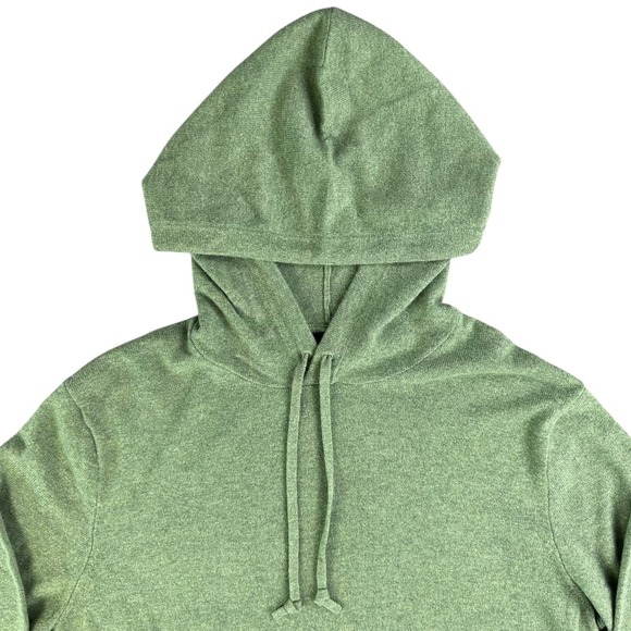 RLX Ralph Lauren Cashmere Sweater Mens Large Green Washable Hoodie NEW - Picture 3 of 8